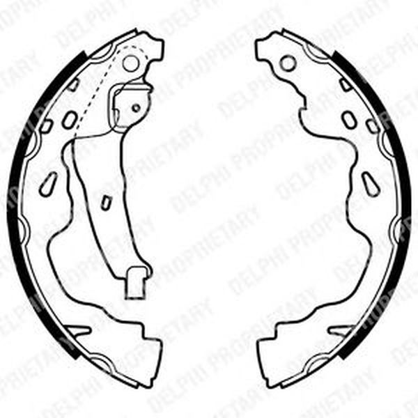 Set saboti frana CITROEN C1 PM PN DELPHI LS1961