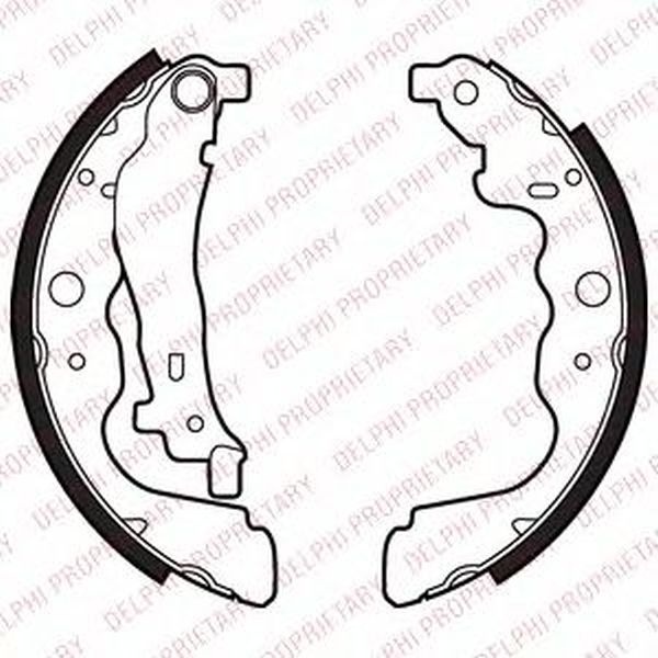 Set saboti frana DACIA DUSTER DELPHI LS2022