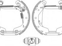 Set saboti frana DAEWOO LANOS limuzina (KLAT), DAEWOO NUBIRA Break (KLAJ), DAEWOO LANOS / SENS (KLAT) - TEXTAR 84044902