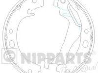 Set saboti frana de mana TOYOTA COROLLA Combi (_E12J_, _E12T_) (2001 - 2007) NIPPARTS N3502085