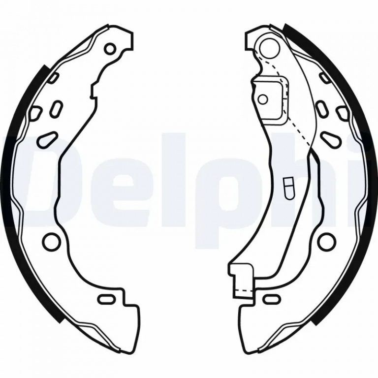 Set saboti frana Delphi CITROËN JUMPY III caroserie (V_) 2016-2022 - LS1929