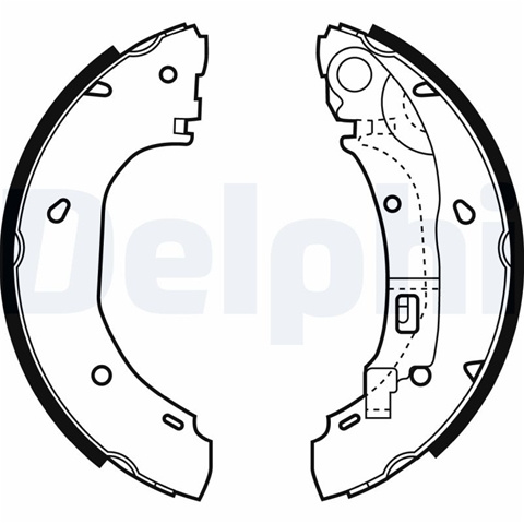 Set Saboti Frana Delphi Citroën LS1925