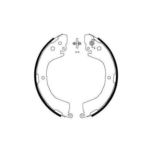 Set saboti frana Delphi LS1826, parte montare : Pu