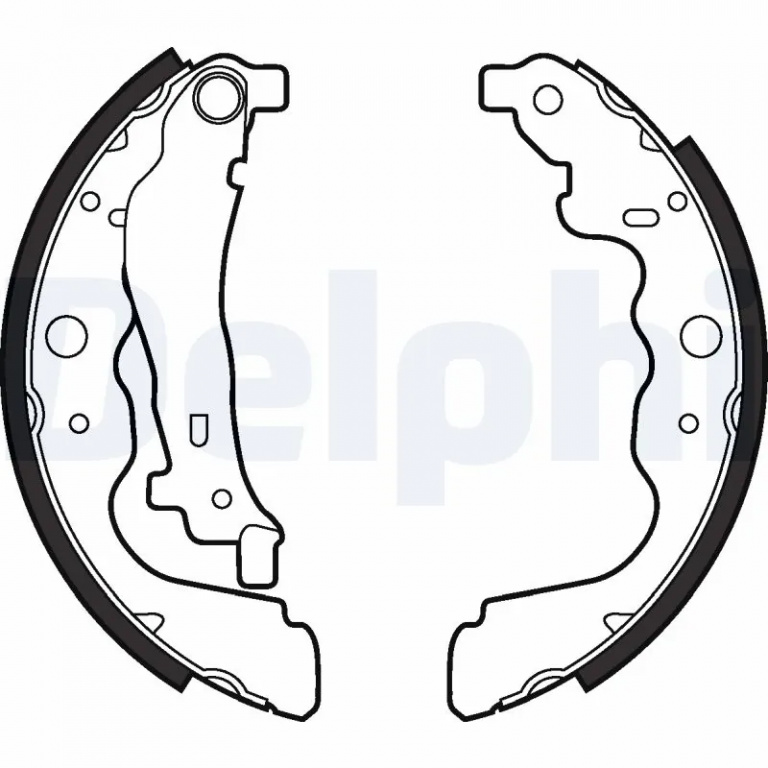 Set saboti frana Delphi RENAULT Captur (H5_) 2016-