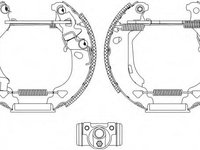 Set saboti frana FIAT BRAVA (182), FIAT BRAVO I (182) - HELLA PAGID 8DB 355 004-341