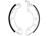 Set saboti frana FIAT BRAVA (182) - OEM - MEYLE ORIGINAL GERMANY: 2145330004|214 533 0004 - W02404871 - LIVRARE DIN STOC in 24 ore!!!