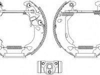 Set saboti frana FIAT PUNTO (176), FIAT PUNTO Cabriolet (176C), FIAT PUNTO Van (176L) - HELLA PAGID 8DB 355 004-311