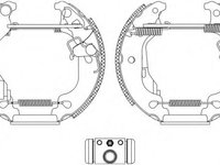 Set saboti frana FIAT PUNTO (188), ZASTAVA 10 (188) - TEXTAR 84054300