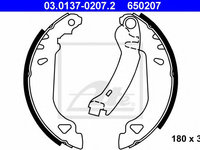 Set saboti frana FIAT PUNTO Van (176L) (1996 - 2000) ATE 03.0137-0207.2