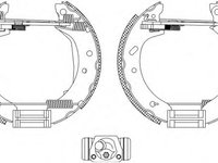 Set saboti frana FORD MONDEO (GBP), FORD MONDEO Mk II (BAP), FORD MONDEO limuzina (GBP) - HELLA PAGID 8DB 355 004-081