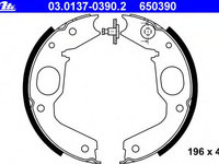 Set saboti frana frana de mana 03 0137-0390 2 ATE pentru Mitsubishi Montero Mitsubishi Pajero Mitsubishi Pajeroshogun Mitsubishi Shogun Mitsubishi Challenger Mitsubishi Nativa