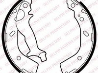 Set saboti frana HYUNDAI GETZ (TB) (2002 - 2010) DELPHI LS2027 piesa NOUA