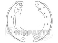 Set saboti frana J3501044 NIPPARTS pentru Nissan Serena Nissan Mistral Nissan Terrano Nissan Vanette Nissan Nomad