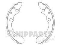 Set saboti frana J3503036 NIPPARTS pentru Mazda 323 Mazda Familia Mazda Protege Mazda Etude Mazda Astina Mazda 30x Mazda Eunos Mazda Mx-3