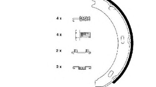 Set saboti frana MERCEDES-BENZ A-CLASS (W169)