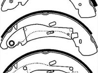 Set saboti frana NISSAN TERRANO II R20 HERTH+BUSS JAKOPARTS J3501052