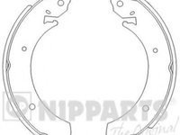 Set saboti frana NISSAN TRADE platou / sasiu (1993 - 1998) NIPPARTS J3500502