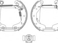 Set saboti frana OPEL ASTRA F (56_, 57_), OPEL ASTRA F hatchback (53_, 54_, 58_, 59_), DAEWOO LANOS limuzina (KLAT) - HELLA PAGID 8DB 355 004-211