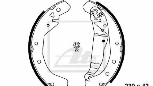 Set saboti frana OPEL ASTRA G CAROSERIE ( F70