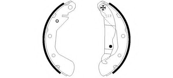 Set saboti frana OPEL CORSA C (F08, F68) (2000 - 2
