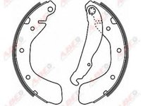 Set saboti frana OPEL VECTRA B hatchback 38 ABE C0X008ABE