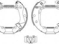 Set saboti frana PEUGEOT 305 Mk II combi (581E), PEUGEOT 305 Mk II (581M) - TEXTAR 84029201