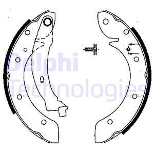 Set saboti frana puntea spate (LS1838 DELPHI) RENA