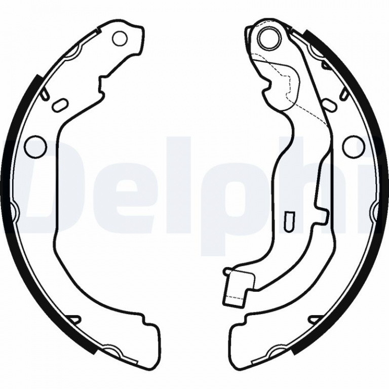 Set saboti frana puntea spate (LS2127 DELPHI) DACIA,RENAULT ARKANA|DUSTER|Captur