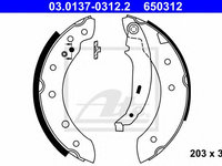 Set saboti frana RENAULT LAGUNA I (B56_, 556_) (1993 - 2001) ATE 03.0137-0312.2