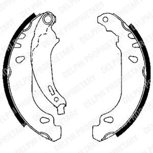 Set saboti frana RENAULT LOGAN I combi KS DELPHI L