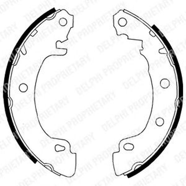 Set saboti frana RENAULT Scenic I JA0 1 DELPHI LS1724