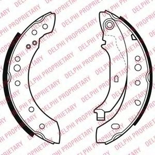 Set saboti frana RENAULT TWINGO II CN0 DELPHI LS20