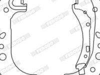 Set saboti frana RENAULT TWINGO III SMART FORFOUR 0.9/1.0/Electric 07.14-