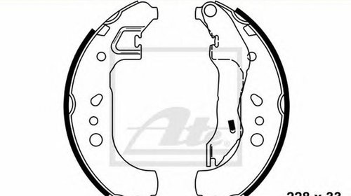 Set saboti frana SEAT TOLEDO IV KG3 ATE 03013