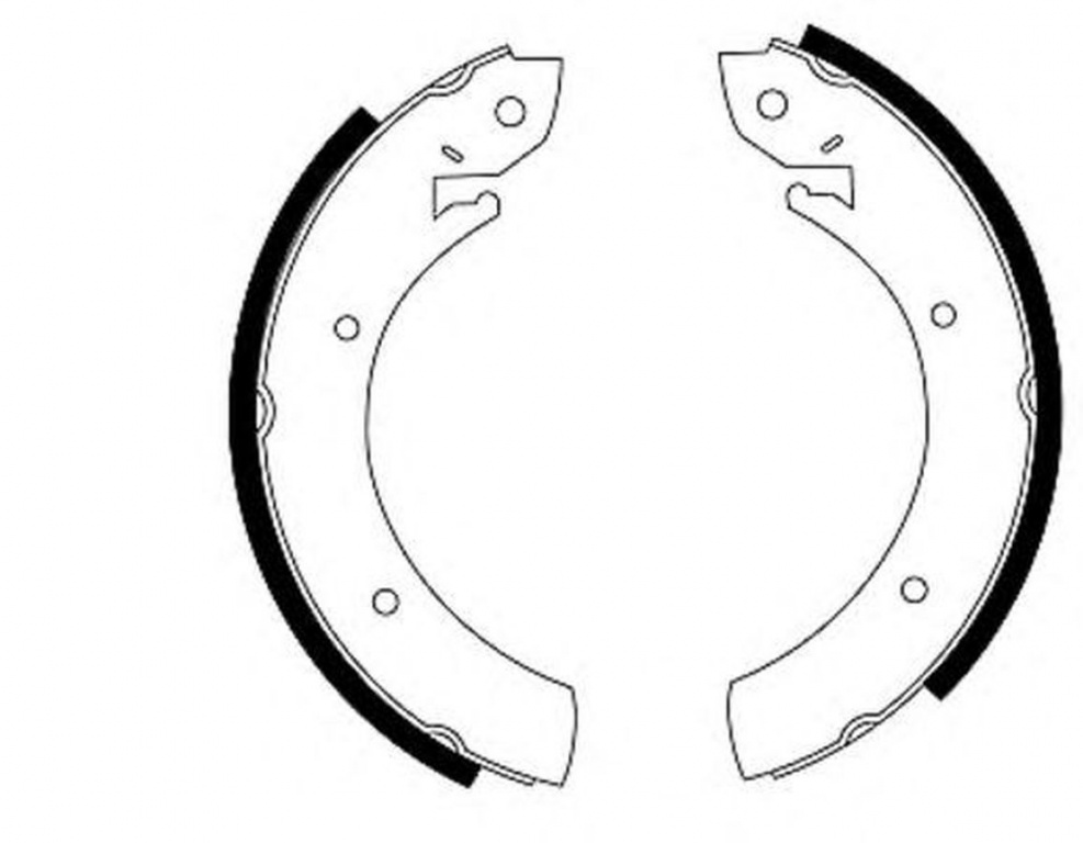 Set saboti frana SSANGYONG ACTYON I TEXTAR 91015700