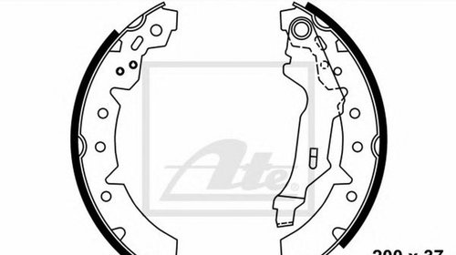 Set saboti frana TOYOTA COROLLA Compact E11 A