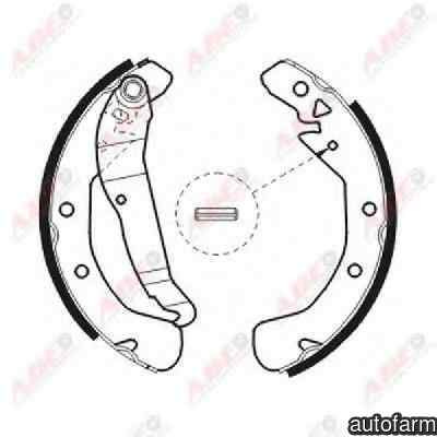 Set saboti frana VAUXHALL COMBO TOUR Mk II C F25 ABE C0X009ABE