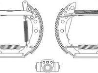 Set saboti frana VW POLO caroserie 6NF HELLA 8DB355003711