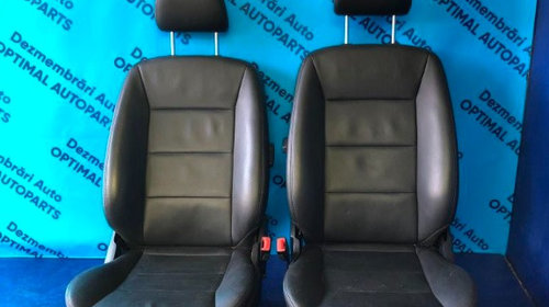 SET scaune electrice piele neagra Mercedes A 