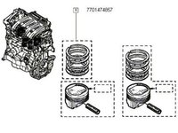 SET SEGMENTI DACIA LOGAN, SANDERO 1.4, 1.6