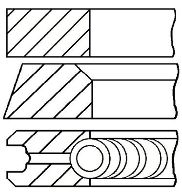 Set segmenti piston # 08 140600 00 # GOETZE ENGINE