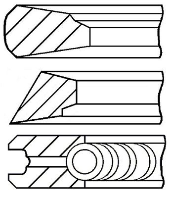 Set segmenti piston # 08 155600 10 # GOETZE ENGINE
