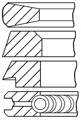 Set segmenti piston # 08 172500 00 # GOETZE ENGINE