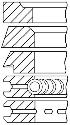 Set segmenti piston # 08 314600 00 # GOETZE ENGINE
