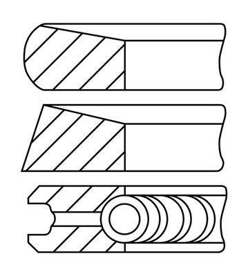 Set segmenti piston # 08 448600 00 # GOETZE ENGINE