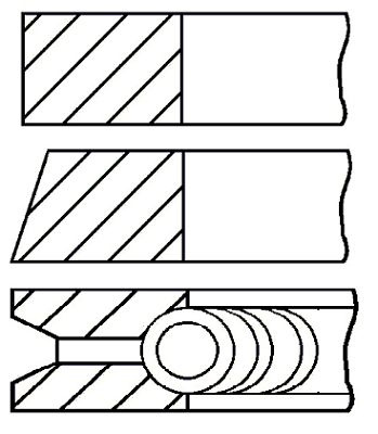 Set segmenti piston # 08 961807 00 # GOETZE ENGINE