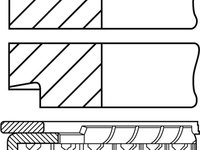 Set segmenti piston (0828390010 GOETZE ENGINE) FORD,FORD AUSTRALIA,MAZDA