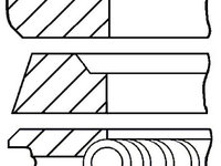 Set segmenti piston (0842280500 GOETZE ENGINE) NISSAN