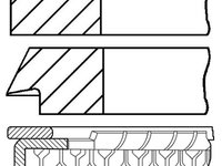 Set segmenti piston (0844020510 GOETZE ENGINE) FIAT,MARUTI SUZUKI,SUBARU,SUZUKI,SUZUKI (CHANGAN),SUZUKI (CHANGHE)