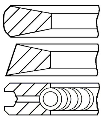 Set segmenti piston (0844240700 GOETZE ENGINE) FEN